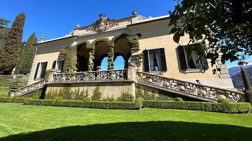 Im Bild: Die Villa del Balbianello ist auf der Spitze der Halbinsel Lavedo in Lenno am Comer See gelegen. Sie stammt aus dem Jahr 1787.
