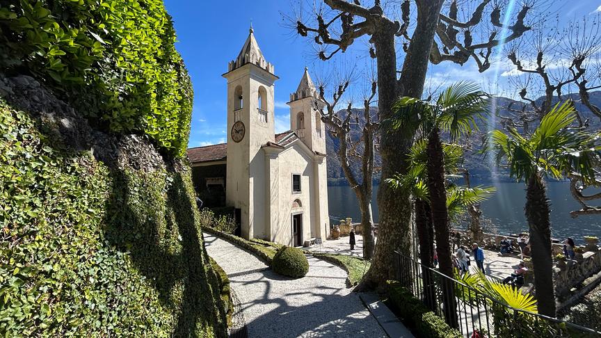 Im Bild: Die Villa del Balbianello ist auf der Spitze der Halbinsel Lavedo in Lenno am Comer See gelegen. Sie stammt aus dem Jahr 1787.