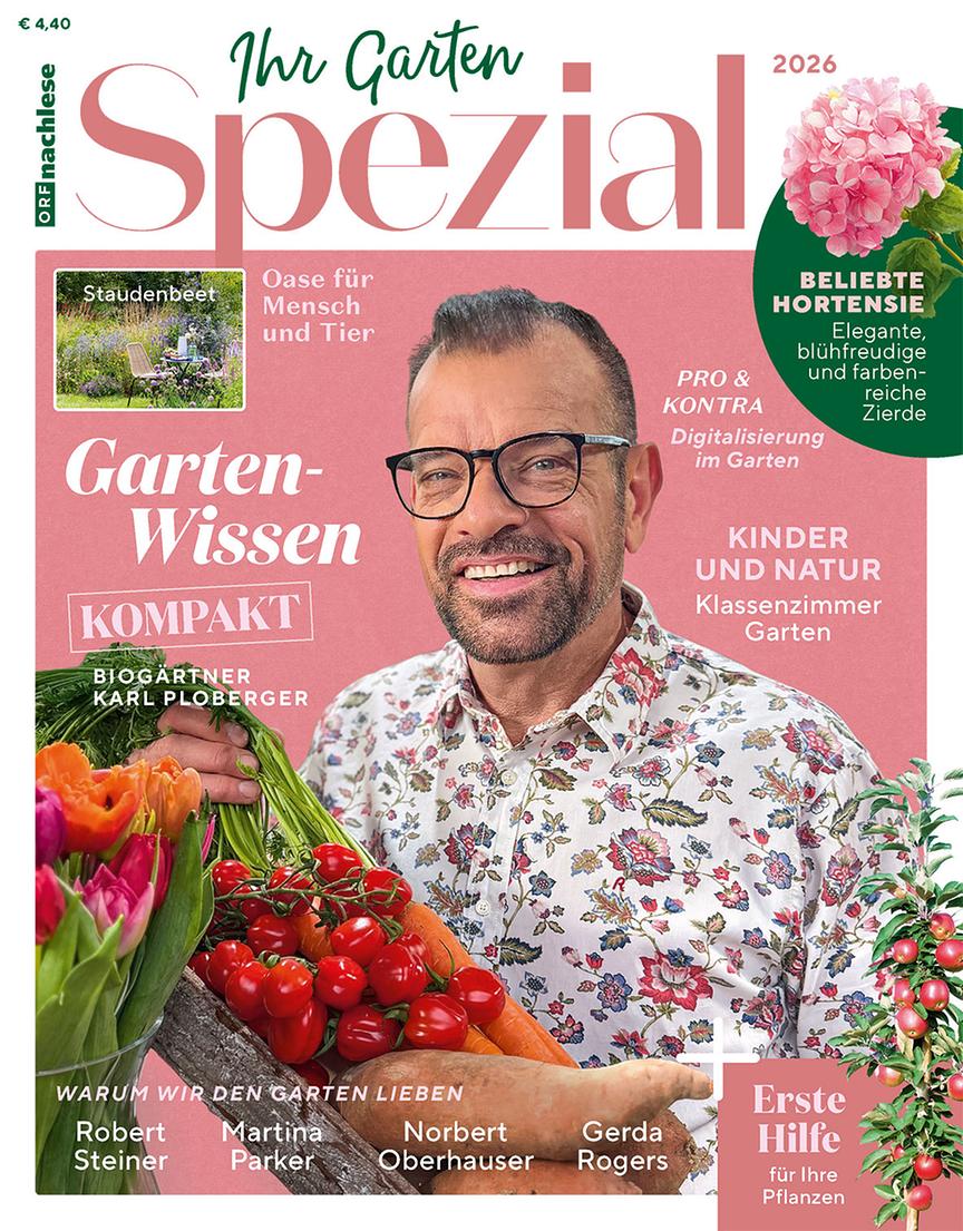 © ORF Titelblatt der ORF nachlese-Ausgabe "Ihr Garten Spezial 2026"