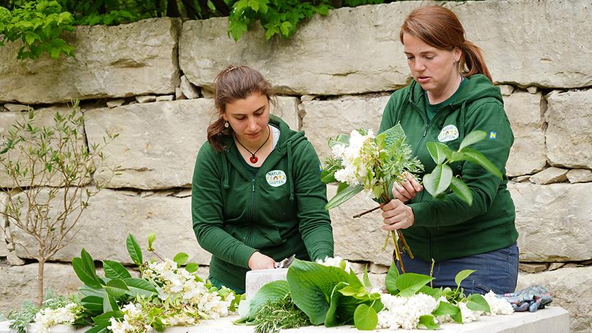 Die Gärtnerinnen der Garten Tulln stellen den "Liebesgarten" vor