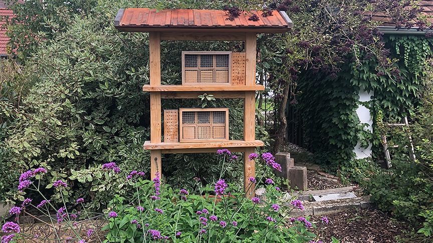 Blick in den Gastgarten