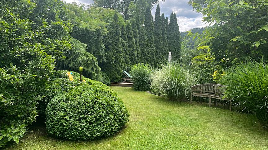© Lena Weithofer/Talk TV  Zu Besuch im Gastgarten von Peter Gall
