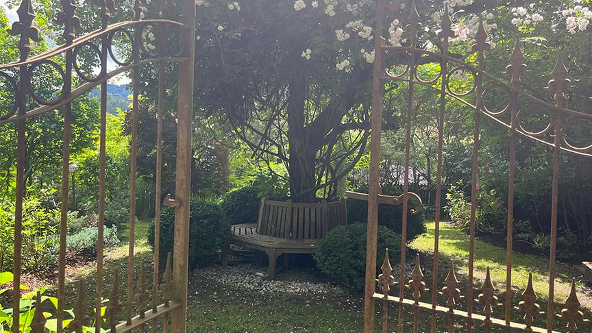 © Lena Weithofer/Talk TV  Zu Besuch im Gastgarten von Peter Gall