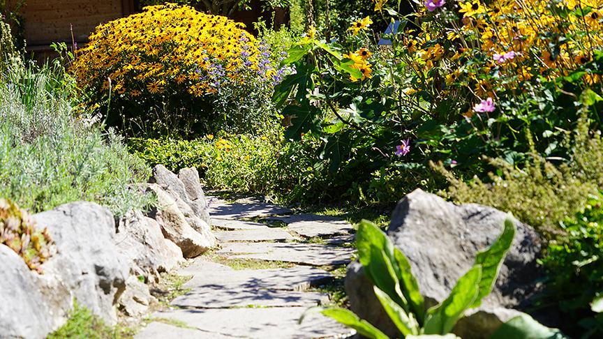 Der Schaugarten nach Hildegard von Bingen in Reith.