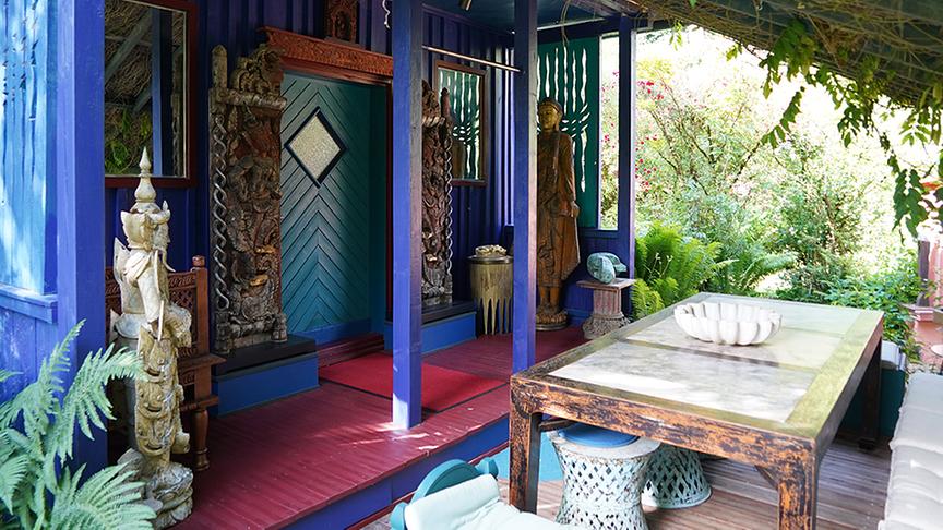 Der Garten von Gabriele und Franz Hochreiter ist asiatisch inspiriert.