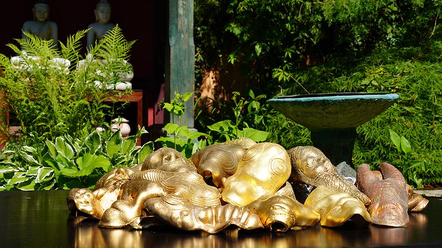 Der Garten von Gabriele und Franz Hochreiter ist asiatisch inspiriert.