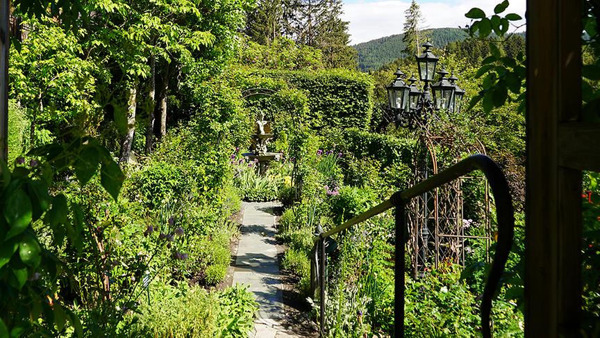 Oder einfach einen gemütlichen Streifzug durch das einladene Grün unternehmen.