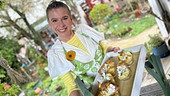 Uschi Zezelitsch stellt ein dekoratives Lauchrezept vor.