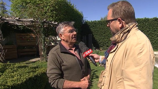 "Studio 2"-Reporter Jan Matejcek im Gespräch mit Reinhard Kittenberger