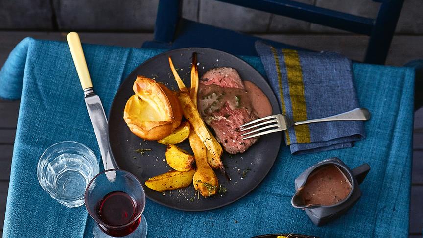 Sunday Roast mit Yorkshire Pudding