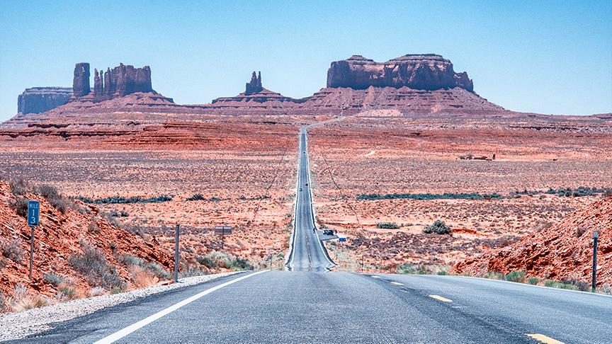 © Foto: Colourbox Endlose Weiten und ein prächtiges Panorama auf der Route 66.