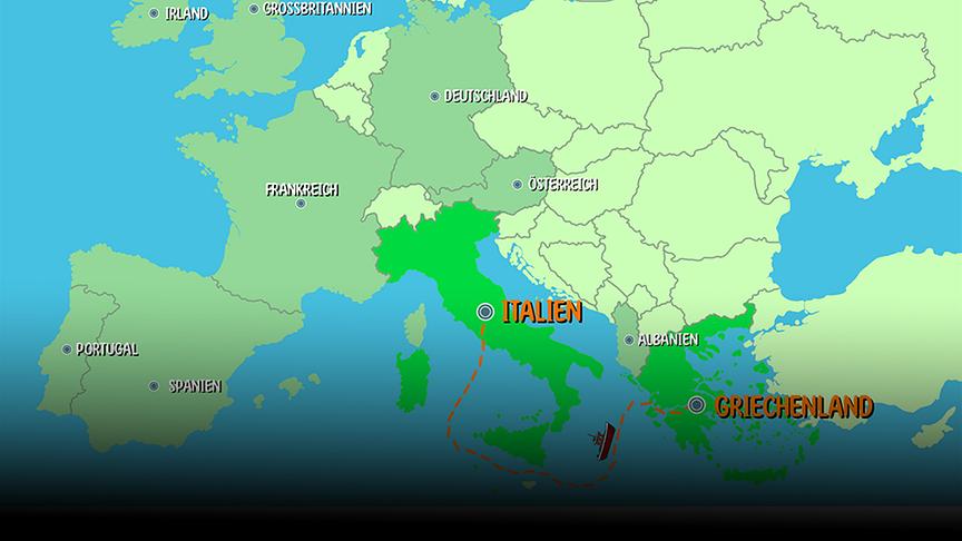 Diese Woche geht es nach Italien und Griechenland