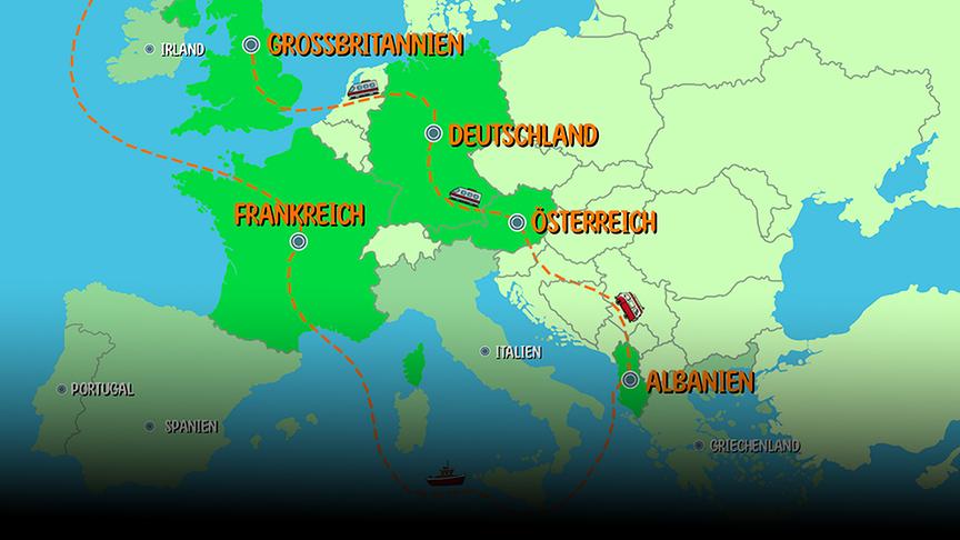 Diese Woche geht es nach Großbritannien und Österreich
