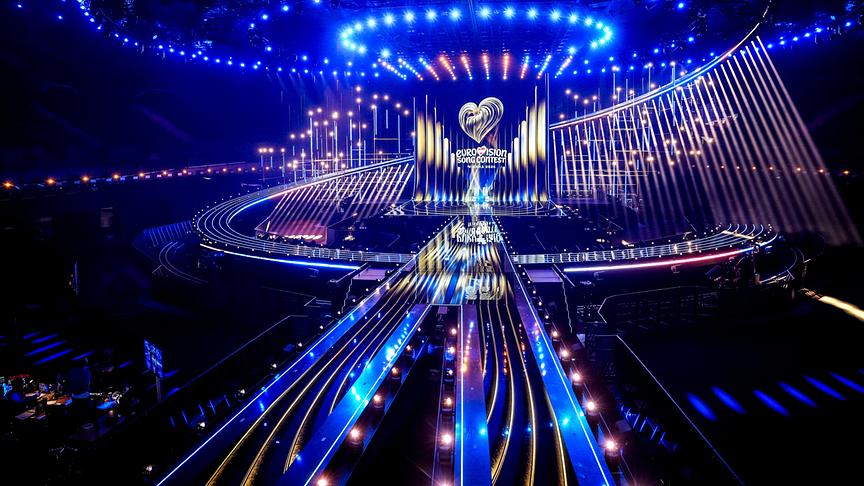 Stage Opening mit Blick auf die ESC-Bühne