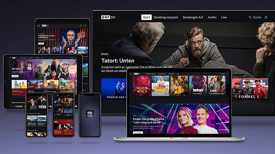 Das Angebot von ORF ON wird auf unterschiedlichen Endgeräten angezeigt