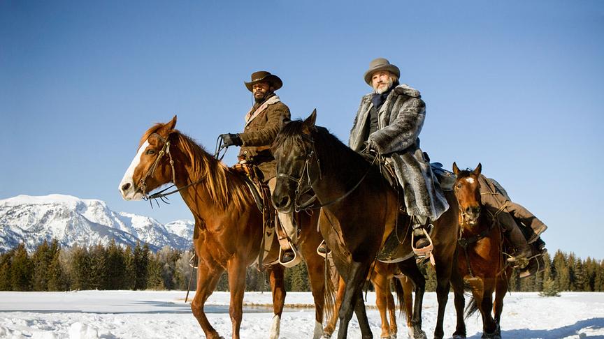 Im Bild: Jamie Foxx (Django), Christoph Waltz (Dr. King Schultz).