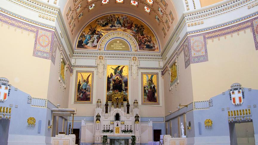 Die Friedhofskirche.