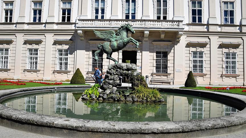 Pegasusbrunnen im Mirabellgarten.
