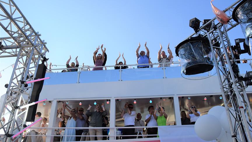 Beste Stimmung an Bord!