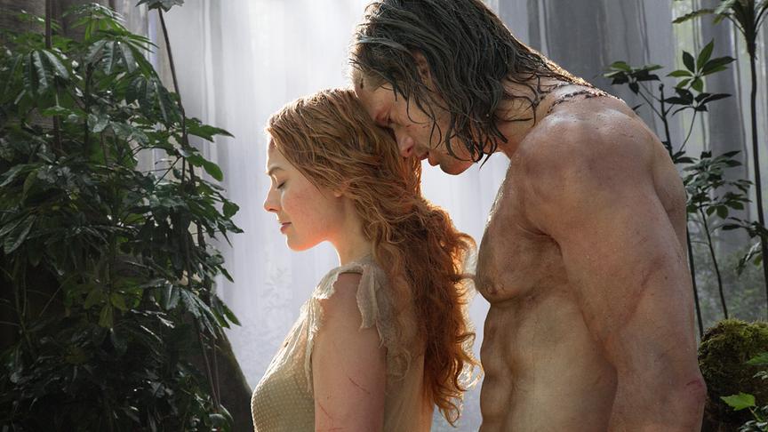 Im Bild: Margot Robbie (Jane Clayton), Alexander Skarsgård (Tarzan / John Clayton).