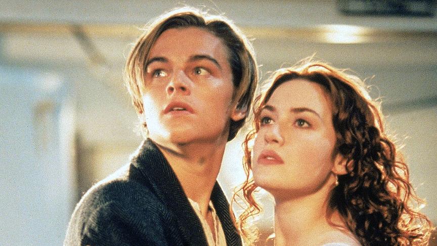 Im Bild: Leonardo DiCaprio und Kate Winslet in "Titanic" (1997).