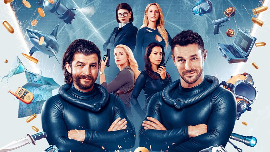 Im Bild (v.li.): Otto Jaus (Eddi Kovac), Silvia Schneider (Alice Gneisser), Eva Maria Frank (Sybille Danninger), Melissa Naschenweng (Trixi Mooswaldner), Paul Pizzera (Flo Kienzl).