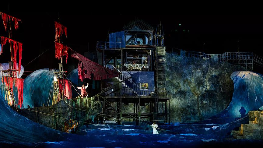 Bühnenbild "Der fliegende Holländer"