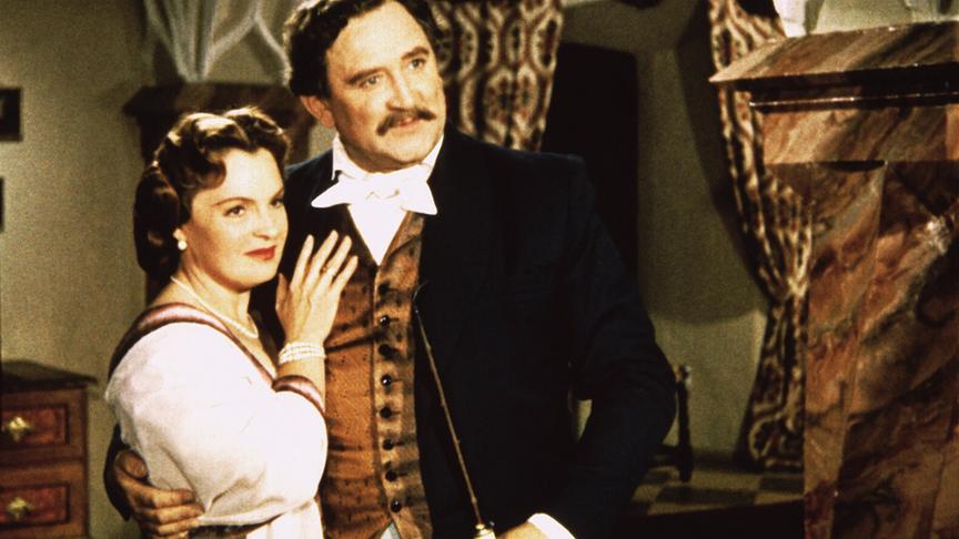 Im Bild: Magda Schneider (Ludovika), Gustav Knuth (Herzog Maximilian von Bayern).