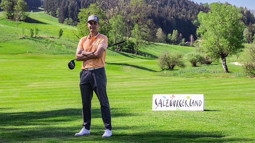 Matthias Schwab, Österreichs Aushängeschild im Golf und Markenbotschafter für das SalzburgerLand. 