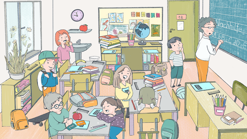 Wimmelbild Klasse 1b KLIPP (Schuljahr 2026/27)