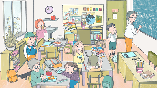 Wimmelbild Klasse 1b KLIPP (Schuljahr 2026/27)