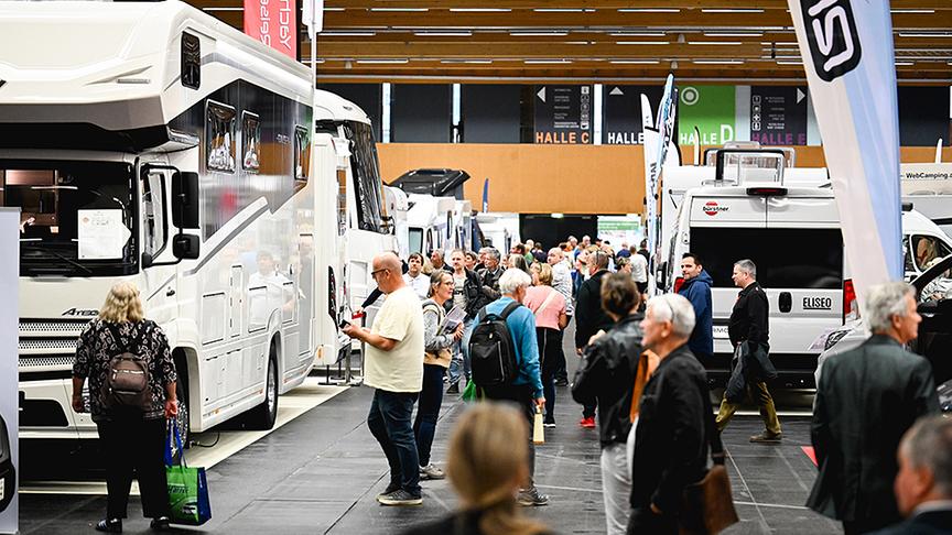 © Foto: Messe Wels Blick auf die Caravan Salon Austria
