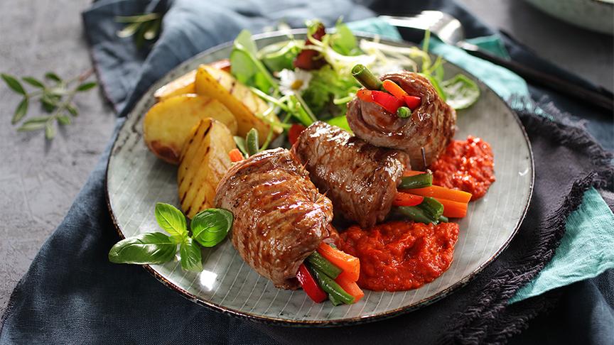 Rezeptidee mit Ajvar
