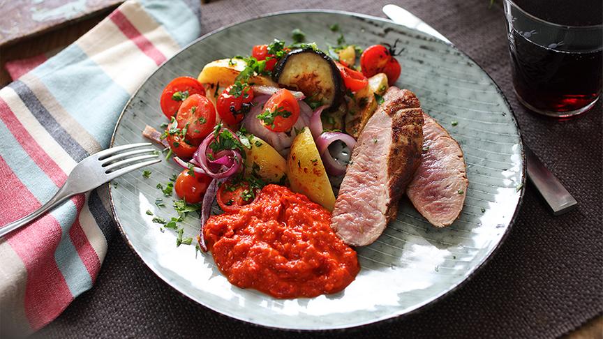 Rezeptidee mit Ajvar