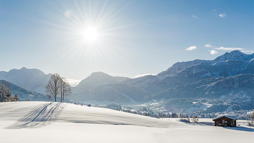 © Foto: Helmut Lackner Winterliche Landschaft Fieberbrunn