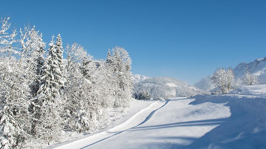 © Foto: Helmut Lackner Winterliche Landschaft Fieberbrunn