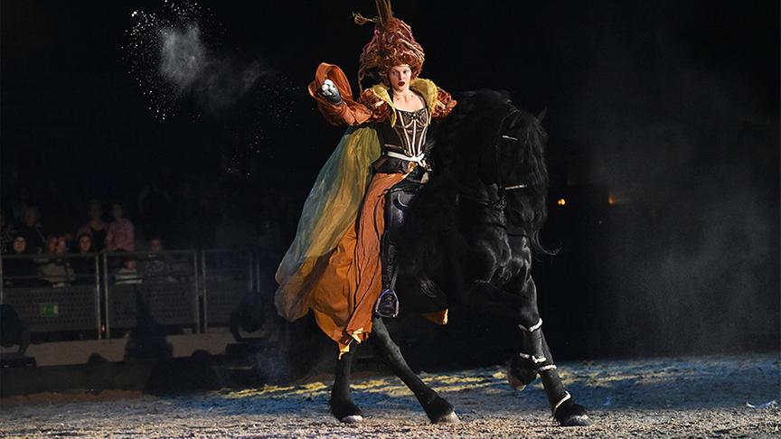 © Foto: mondwind.com Ausschnitt aus der Pferdeshow "Mondwind"