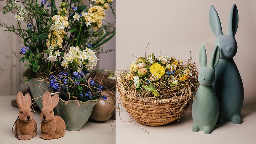 Österliches Blumen-Arrangement