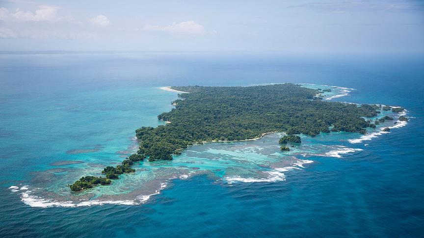 © ORF/ZDF/BBC/Elizabeth White Universum Planet Earth - Das Wunder Erde: Inseln. Im Bild: Escudo de Veraguas ist eine zu Panama gehörende Insel im "Golfo de los Mosquitos". Sie liegt so isoliert, dass einige Säugetier- und Vogelarten erheblich abweichen von ihren Verwandten auf benachbarten Inseln.