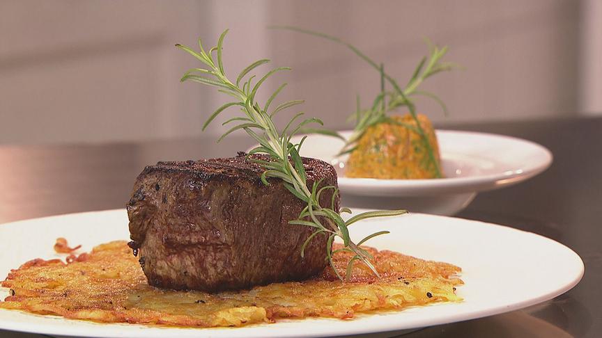 © ORF/Interspot Andi und Alex am 27. Dezember: Chateaubriand mit Café de Paris Butter und Kartoffelrösti
