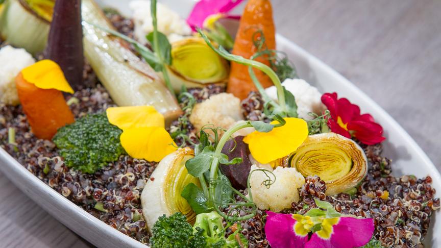 Quinoa-Salat mit frischem Gemüse