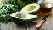 Aufgeschnittene Avocado