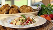 Sommerlicher Dinkelreissalat & Schnelle Jausenweckerl