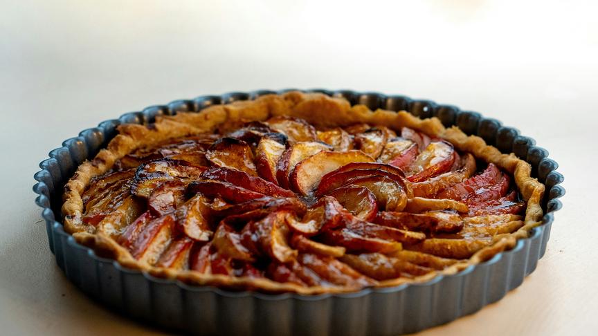 Tarte mit Pfirsichen