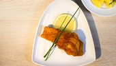 Gebackener Karpfen