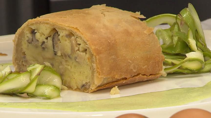 Kartoffel-Pilz-Strudel
