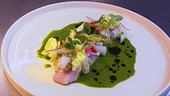 Seesaibling mit dreierlei Kohlrabi