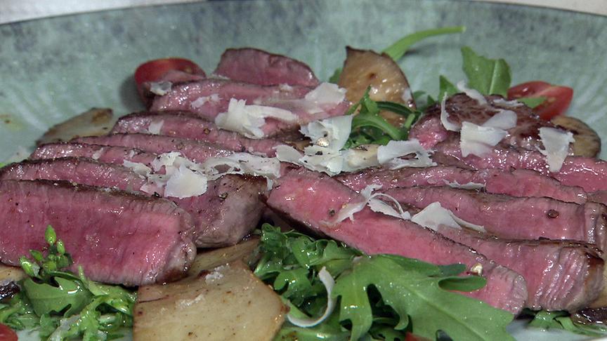 © Foto: ORF Tagliata di Manzo con Funghi