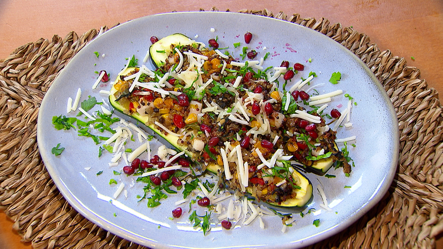 © Foto: Andrea Stigger Vegane gefüllte Zucchini