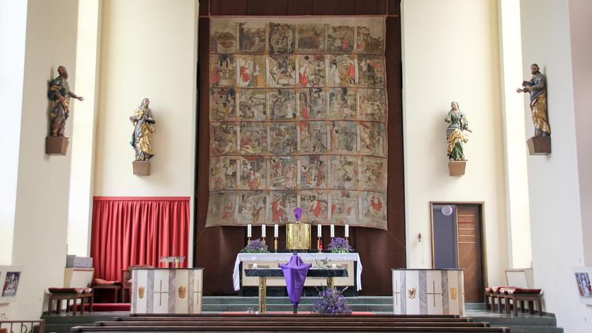 Im Bild: Fastentuch von Maria Bichl.